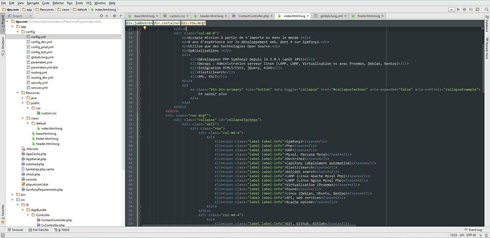 Développement avec Symfony2